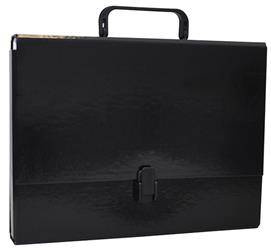 TECZKA Z RĄCZKĄ A4 OFFICE PRODUCTS CZARNA TEKTURA POWLEKANA PP 50MM