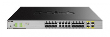 D-LINK SWITCH SMART 2X SFP 24GE POE DGS-1026MP