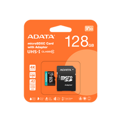 ADATA KARTA PAMIĘCI MICROSD PREMIER PRO 128 GB UHS1 U3 V30 A2 + ADAPTER