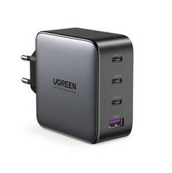 ŁADOWARKA SIECIOWA UGREEN CD226, USB QC3.0, 3X USB-C, 100W, PD (CZARNY)