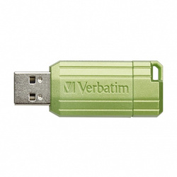 VERBATIM USB FLASH DISK, USB 2.0, 64GB, STORE,N,GO PINSTRIPE, ZIELONY, 49964, DO ARCHIWIZACJI DANYCH