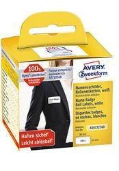 Identyfikatory imienne 41x89mm AVERY ZWECKFORM usuwalne, w rolce do druk. term. AS0722560 białe 200 szt