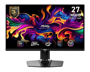 MSI MONITOR 26.5 CALA MAG 271QPX QD-OLED LED/WQHD/FLAT/360HZ/CZARNY