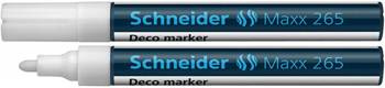MARKER KREDOWY SCHNEIDER MAXX 265 DECO BIAŁY OKRĄGŁA 2-3MM