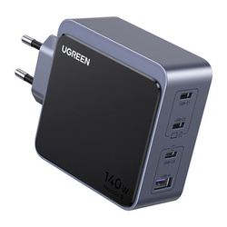Ładowarka sieciowa UGREEN Nexode S 140W 3xUSB-C USB-A GaN (szara)