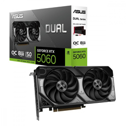 ASUS KARTA GRAFICZNA GEFORCE RTX 5060 DUAL OC 8GB GDDR7 128BIT HDMI/3DP