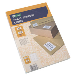 ETYKIETY SAMOPRZYLEPNE 105X70MM D.RECT BIAŁE 100ARK*8SZT