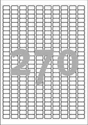 Etykiety samoprzylepne 17.8x10mm do czasowego etykietowania AVERY ZWECKFORM usuwalne L4730REV-25 białe 30ark*270szt