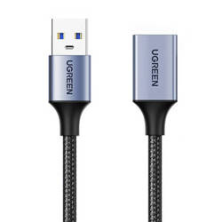 UGREEN US115 PRZEDŁUŻACZ USB 3.O, MĘSKI USB DO ŻEŃSKI USB, 1M (CZARNY)
