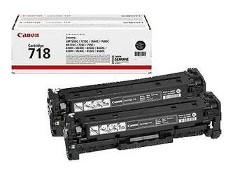 TONER ORYGINALNY CANON CRG718BK 2662B017 2-PACK KORPORACYJNY CZARNY 2 X 3400 STRON
