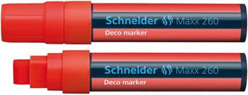 MARKER KREDOWY SCHNEIDER MAXX 260 DECO CZERWONY 5-15MM