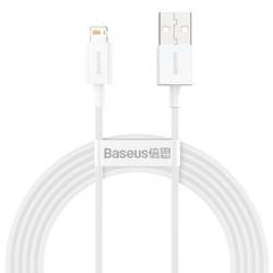 KABEL USB DO LIGHTNING BASEUS SUPERIOR SERIES, 2.4A, 2M (BIAŁY)