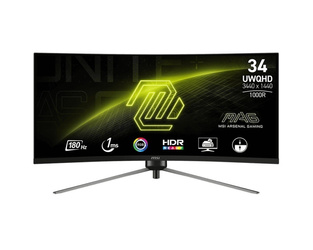 MSI MONITOR 34 CALE MAG 345CQR LED/WQHD/CURVED/180HZ/CZARNY
