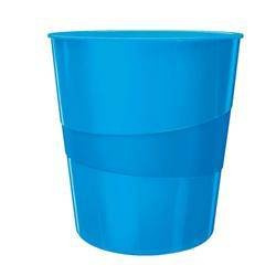 Kosz na śmieci 15l LEITZ WOW 52781036 niebieski metaliczny