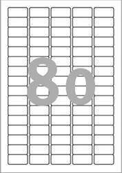 ETYKIETY SAMOPRZYLEPNE 35.6X16.9MM DO CZASOWEGO ETYKIETOWANIA AVERY ZWECKFORM USUWALNE L4732REV-25 BIAŁE 30ARK*80SZT