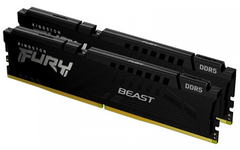 KINGSTON PAMIĘĆ DDR5 FURY BEAST BLACK 16GB(2* 8GB)/5200 CL36 EXPO