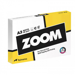 PAPIER KSERO A3 80G ZOOM BIAŁY 150 CIE 80G 500 ARK
