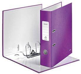 Segregator A4 laminowany LEITZ WOW 80mm 10050062 fioletowy