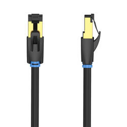 Kabel sieciowy CAT8 SFTP Vention IKABD RJ45 Ethernet 40Gbps 0,5m czarny