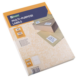 ETYKIETY SAMOPRZYLEPNE 210X148MM D.RECT BIAŁE 100ARK*2SZT