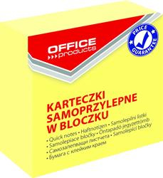 KARTECZKI SAMOPRZYLEPNE 50X50MM OFFICE PRODUCTS PASTELOWE JASNOŻÓŁTE 400KART