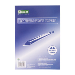 KALKA OŁÓWKOWA A4 D.RECT FIOL./NIEB. 25SZT