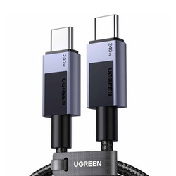 KABEL USB-C DO USB-C UGREEN L513, POWER DELIVERY (PD) 240W, 1M, 480MBPS (GWIEZDNA SZAROŚĆ)