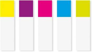 ZAKŁADKI INDEKSUJĄCE FOLIOWE 11,9X43,1MM 3M POST-IT® 683-5CB MIX*5 5*20SZT