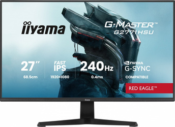 IIYAMA MONITOR 27 CALI G2771HSU-B1 0.4MS,FAST IPS,1XUSB 3.2, 1XUSB C,      240HZ, DP, 2XHDMI,  ADAPTIVE G-SYNC - 1920 X 1080 @48-240HZ  DISPLAYPORT ON