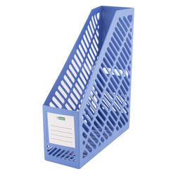 POJEMNIK NA CZASOPISMA A4/90MM D.RECT NIEBIESKI PP