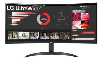 LG ELECTRONICS MONITOR 34WR50QC-B ULTAWIDE 34 CALE WQHD 21:9 FREESYNC