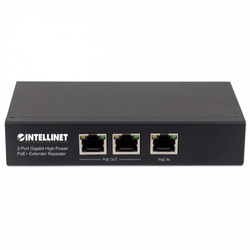 INTELLINET REGENERATOR EXTENDER POE+ 2-PORTOWY GIGABIT 802.3AT/AF
