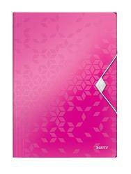 TECZKA Z GUMKĄ A4 LEITZ WOW 45990023 RÓŻOWA PP 15MM