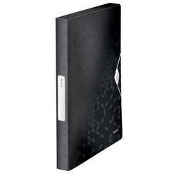 Teczka z gumką A4 LEITZ WOW 46290095 czarna PP 30mm