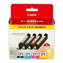 TUSZ ORYGINALNY CANON CLI571CMYK 0386C005 CZARNY 28 ML