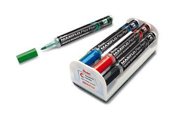 MARKER SUCHOŚCIERALNY PENTEL MAXFILO FLEX-FEEL MWL5SBF-4N MIX*4 OKRĄGŁA 4SZT