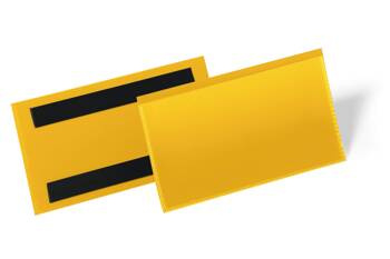 KIESZEŃ MAGAZYNOWA MAGNETYCZNA 150X67MM DURABLE 174204 ŻÓŁTA 50 SZT