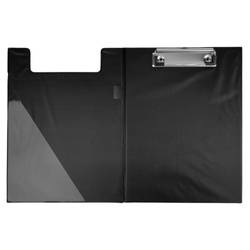 DESKA Z KLIPEM ZAMYKANA A5 D.RECT CZARNA PVC