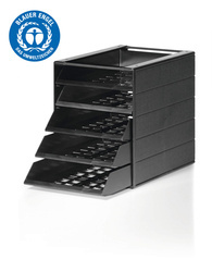 POJEMNIK 244X45X331 DURABLE IDEALBOX BASIC 1712003058 ANTRACYTOWY 5 SZUFLAD