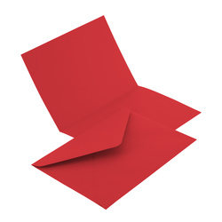 KOPERTA C6 NK EMERSON CZERWONY 114X162/105X148 KOPERTA:130G, KARTECZKA:210G 25 SZT.