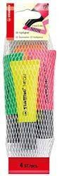 Zakreślacz STABILO NEON 72/4-1-5 mix*4 neon 2-5mm 4szt.