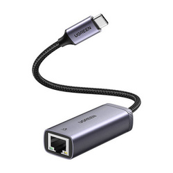 Adapter sieciowy UGREEN CM483 USB-C-RJ45 (szary)