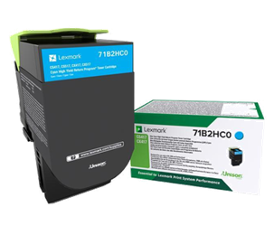 TONER ORYGINALNY LEXMARK 71B2HC0 CYAN 3500 STRON
