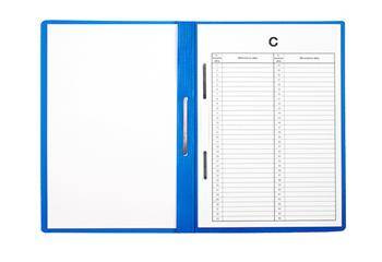 SKOROSZYT PLASTIKOWY Z PERFORACJĄ A4 BIUR-FOL ST-23-03 NIEBIESKI PVC 10SZT