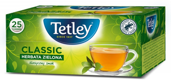 HERBATA ZIELONA TETLEY CLASSIC 25 TOREBEK