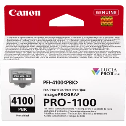 CANON ORYGINALNY INK / TUSZ PFI-4100 PBK, 6777C001, PHOTO BLACK, 80ML