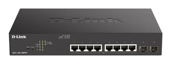 D-LINK PRZEŁĄCZNIK DGS-1100-10MPV2 SWITCH 8GE POE+ 2SFP
