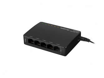LANBERG SWITCH POE + DESKTOP 5 PORT 1GB DSP3-1005-60W