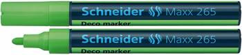 MARKER KREDOWY SCHNEIDER MAXX 265 DECO JASNOZIELONY OKRĄGŁA 2-3MM