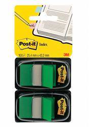 ZAKŁADKI INDEKSUJĄCE FOLIOWE 25,4X43,2MM 3M POST-IT® 680-G2EU ZIELONE 2X50SZT